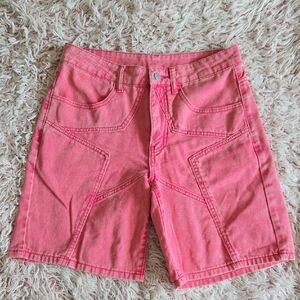 🩷NWOT Romwe Star Pink Shorts